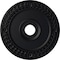 Ekena Millwork Wreath Ceiling Medallion (Fits Canopies up to 6"), 21 1/8"OD x 3 5/8"ID x 7/8"P, Steel Gray CM21WRSGS - alternate 1